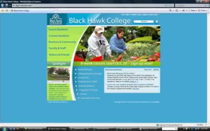 Black Hawk College Print Screen